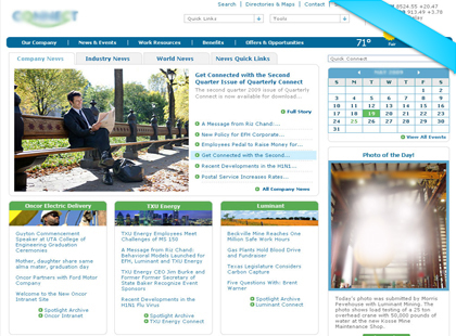 TXU-Connect Intranet